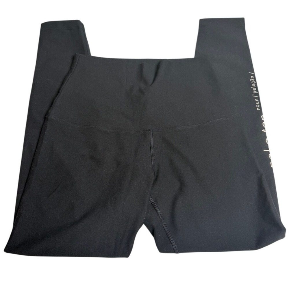 Peloton Women Solfire High Waist Definition Leggings S Black Athletic Workout‎